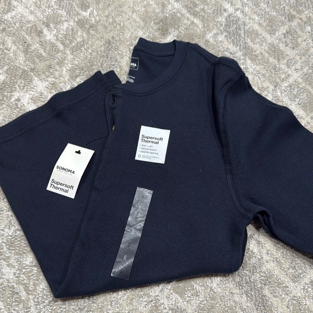 Navy blue men’s flannel